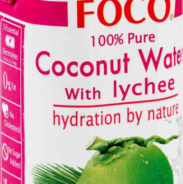 Вода кокосовая Foco с соком личи