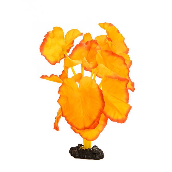 Декор для аквариума Нимфея оранжевое, 20см