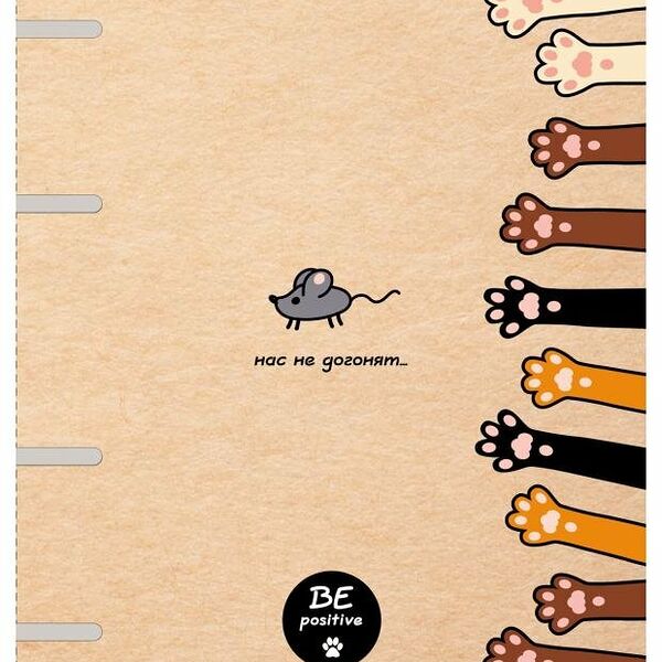 Тетрадь Хатбер На мягких лапках А5 клетка, 80 листов