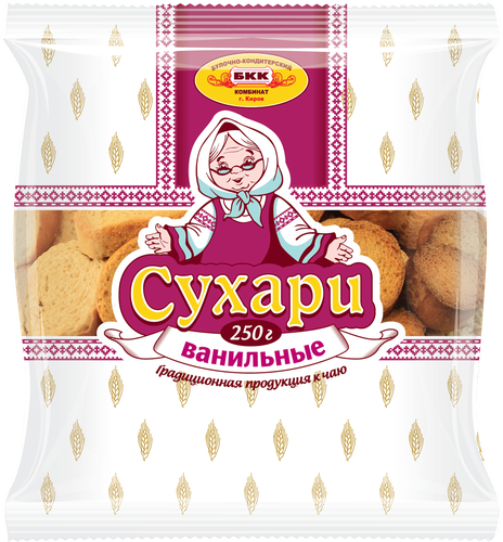 

Сухари БКК КИРОВ Ванильные, 250г