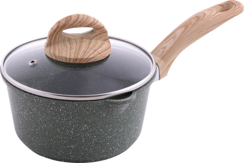 

Ковш HOMECLUB Verde литой, стеклянная крышка, антипригарное покрытие, 1.5л, Арт. HM-VER-1,5