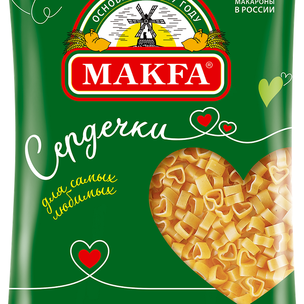 Макароны Makfa Сердечки