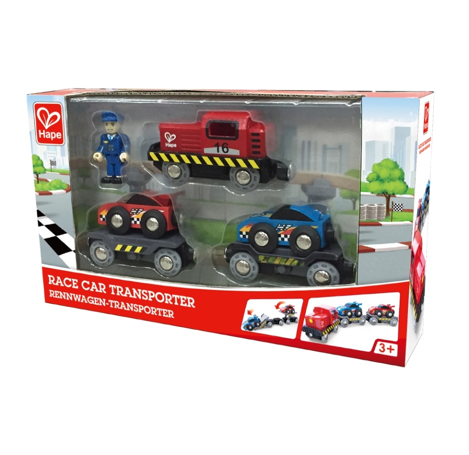 

Игрушка Hape «Транспортёр гоночной машины», от 3 лет