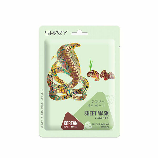 Тканевая маска для лица Shary Пептид SYN-AKE и Ретинол 25 г