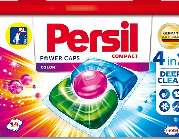 Капсулы для стирки Persil Power Caps Color 4in1 концентрированные 14шт