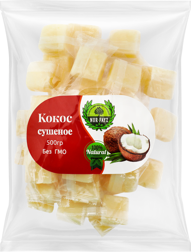 

Кокос кубик фас вес до 300г