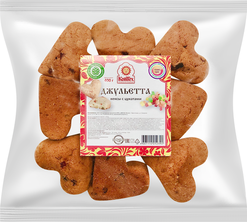 

Кекс КОНТЕХ Джульетта, с цукатами, 400г