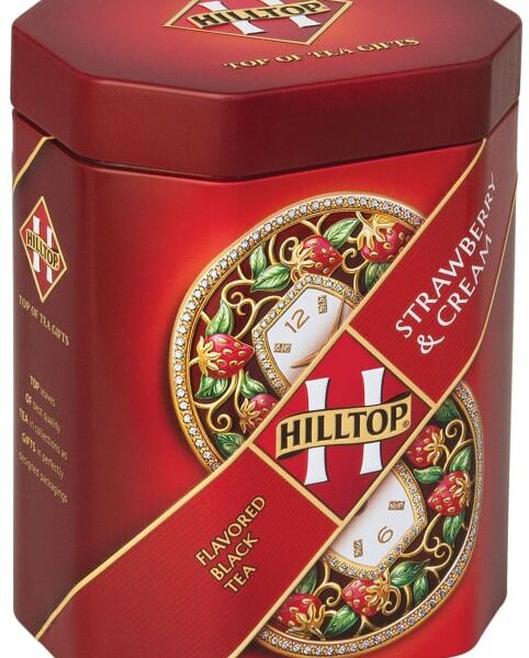 Чай черный Hilltop Земляника со сливками 100г