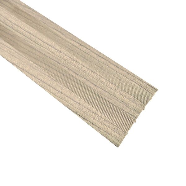 Порог алюминиевый декоративный, 0.9 м, 78 мм, серебристая сосна №195