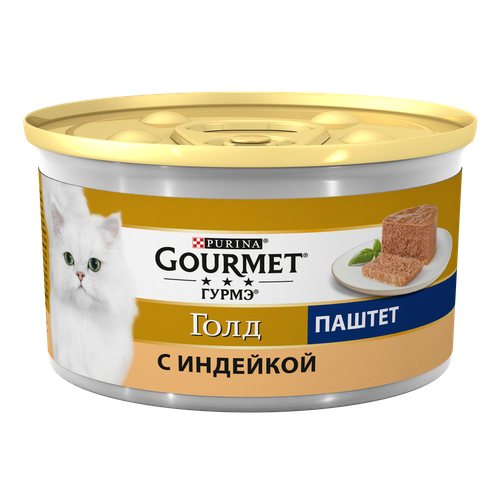 

Корм для кошек Gourmet Gold паштет с индейкой 85 г