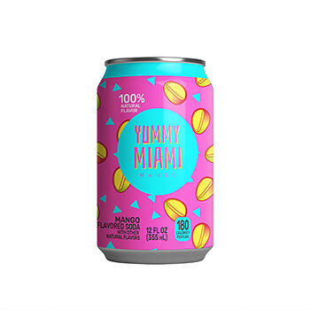 Напиток газированный YUMMY MIAMI Mango 0.355л, США