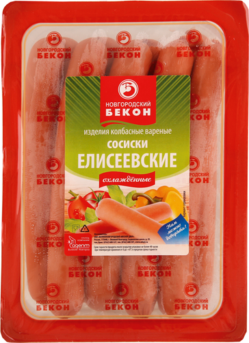 

Сосиски Новгородский Бекон Елисеевские 500г
