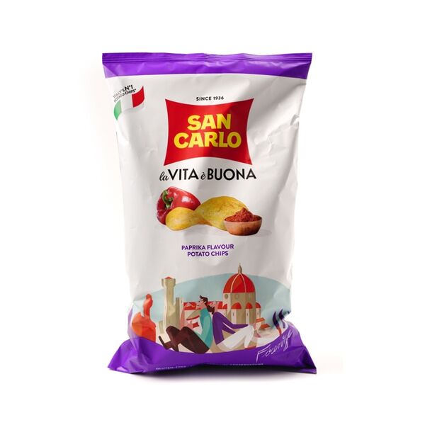 Чипсы картофельные San Carlo со вкусом паприки 150 г