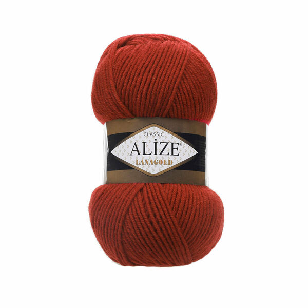 Пряжа ALIZE 'Lanagold' 100гр., 240м (49%шерсть, 51%акрил)(36 терракот)
