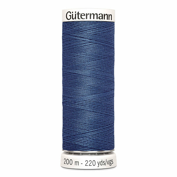 748277 Нить Sew-all для всех материалов, 200м, 100% п/э Gutermann(068 серо-синий)