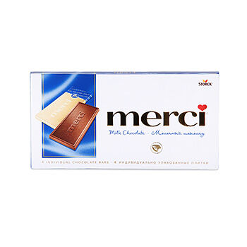 Шоколад молочный Merci, 100г