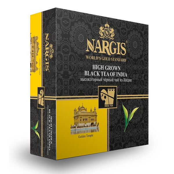 Чай индийский пакетированный черный Nargis Классик 100 пак