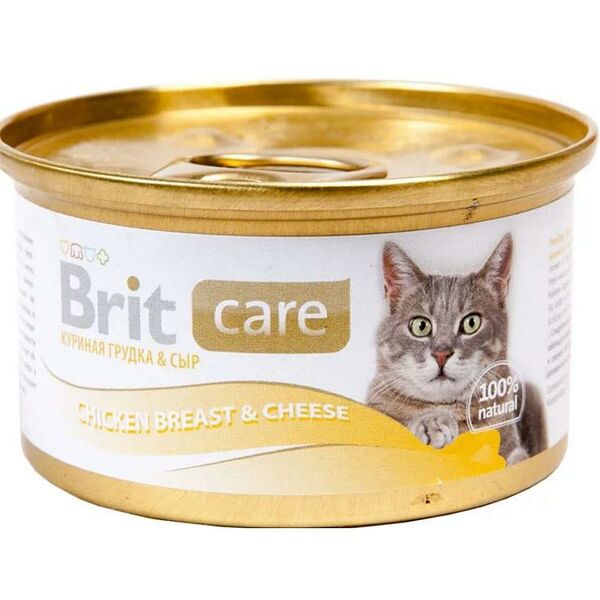 Корм для кошек Brit Care куриная грудка и сыр
