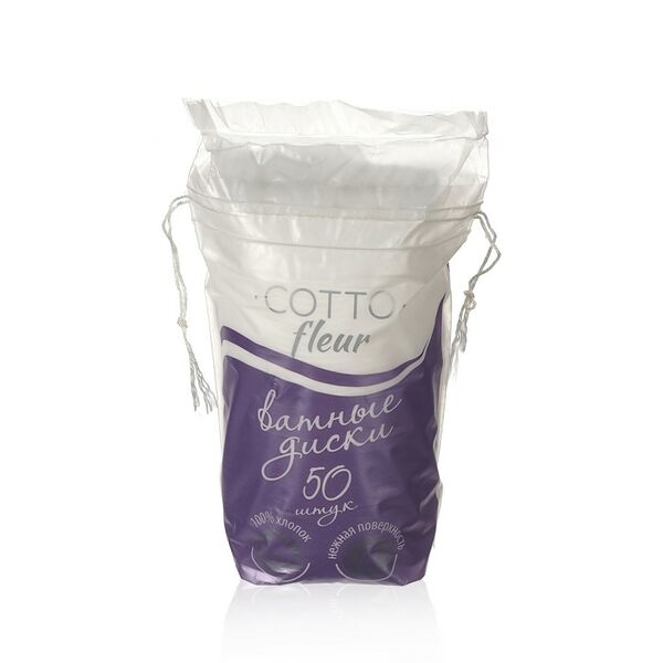 Ватные диски прошитые Cotto Fleur 50шт