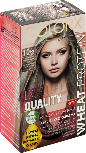 

Краска для волос Colorx 10.2 Экстра пепельный, 115мл