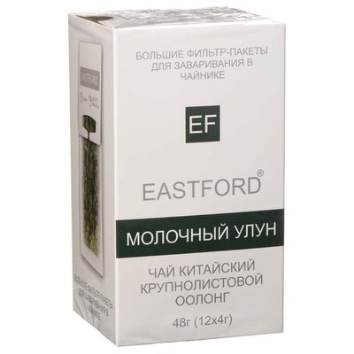 Чай зеленый оолонг Eastford китайский Молочный Улун 12 фильтр-пакетиков, 48г