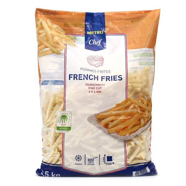 Картофель фри Metro Chef быстрозамороженный, 6 мм