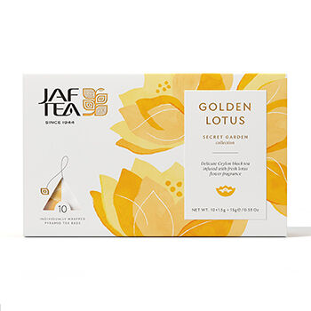 Чай черный JAF TEA Golden Lotus с ароматом лотоса 10х1.5г