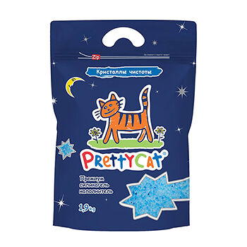 Наполнитель PrettyCat силикагелевый кристаллы чистоты