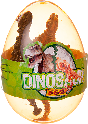 Игрушка JUNFA Динозавр 7–9см со скелетом в яйце, 1 шт в ассортименте Арт. B174-YC27