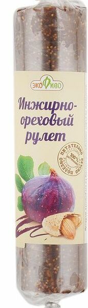 Рулет Экодиво Инжирно-ореховый, 250г