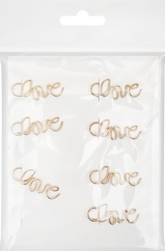 

Набор скрепок для бумаг Love, Арт. LTA0321004, 8шт