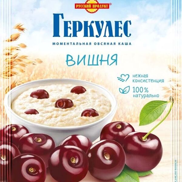 Каша овсяная Русский Продукт с вишней, порционная 1 шт.