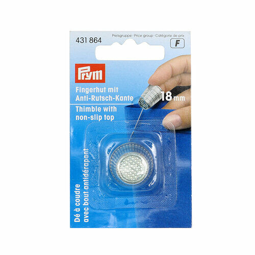 431864 Наперсток с кантом, хром.покр., 18,0мм Prym
