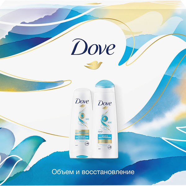 Подарочный набор Dove Объем и восстановление шампунь + бальзам