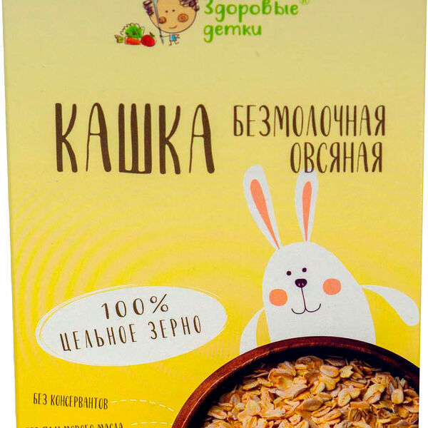 Каша Здоровые детки безмолочная овсяная с 6 месяцев 200 г