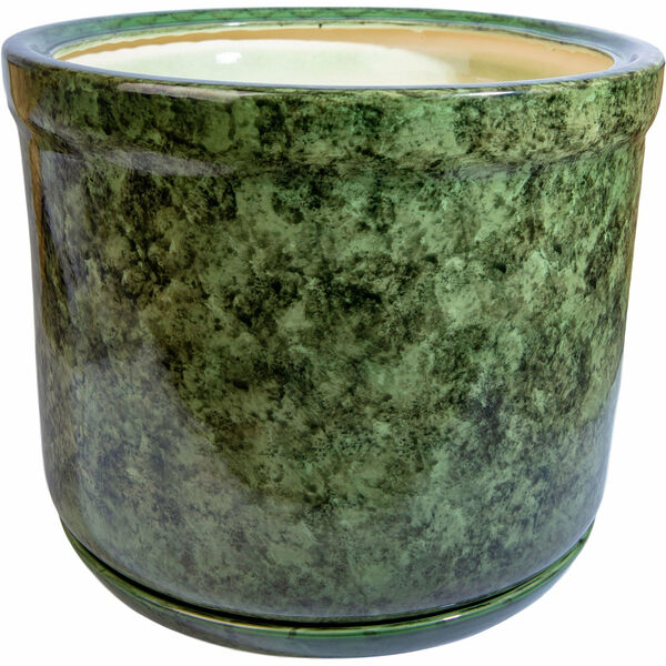 Горшок Цилиндр d35 см керамический зеленый