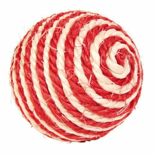 Игрушка для кошек TRIXIE Мяч веревочный ф 6,5см