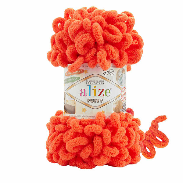 Пряжа Alize 'Puffy' 100г 9м (100% микрополиэстер)(421 гранатовый)