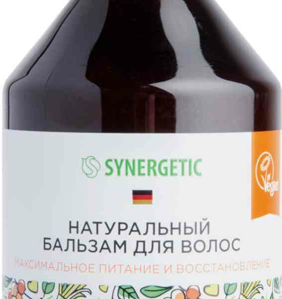 Бальзам для окрашенных волос натуральный Synergetic Максимальное питание и восстановление