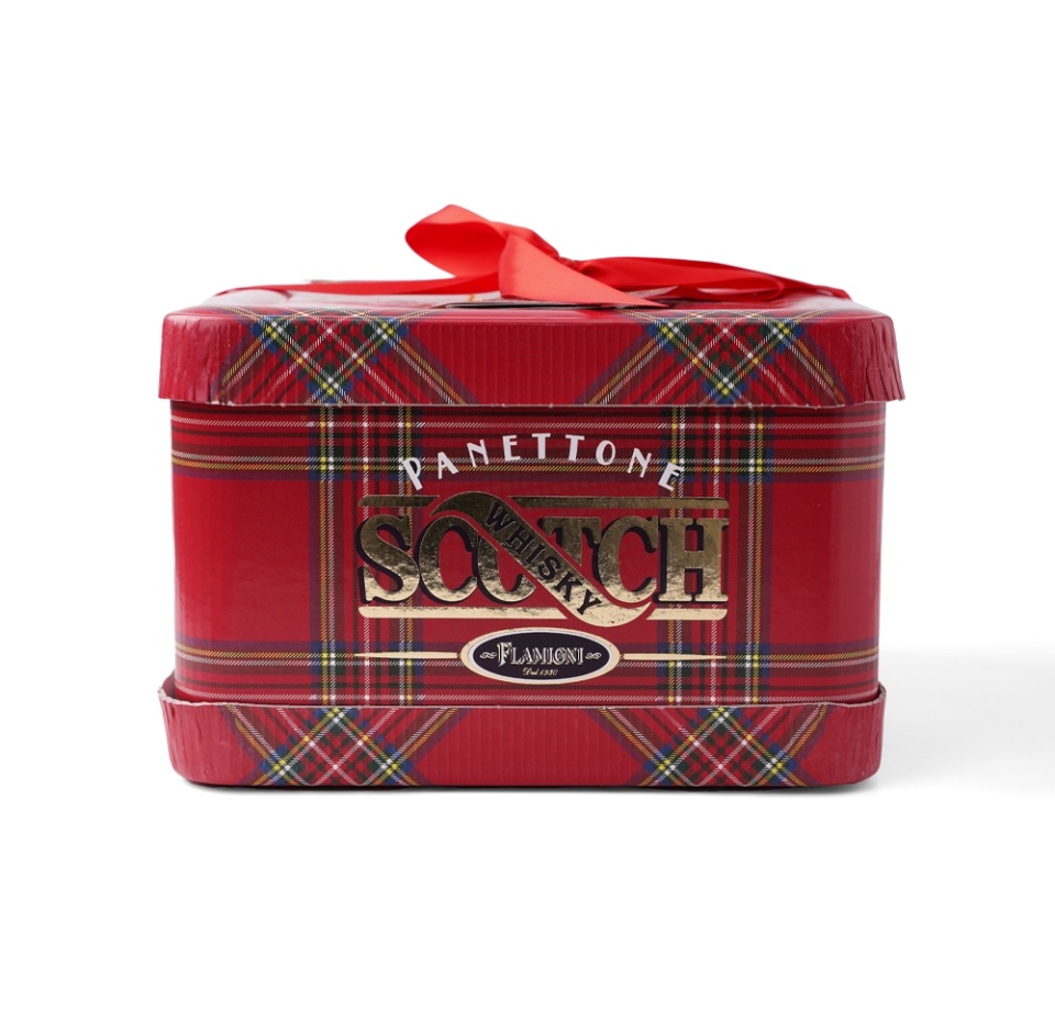 

Кулич Flamigni с кремом Scotch и белой шоколадной глазурью с карамелью