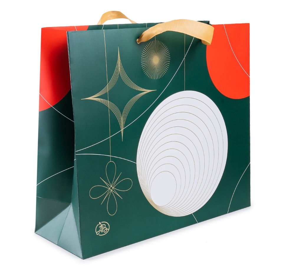 

Пакет подарочный Азбука Вкуса Шары 40х35х14, Россия