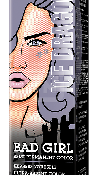 Оттеночный бальзам-пигмент Bad Girl Ice Dragon Серый