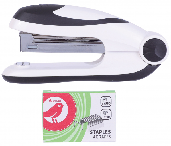 Степлер АШАН Красная птица 10 со скобами