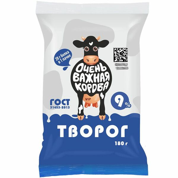 Творог Очень Важная Корова 9%