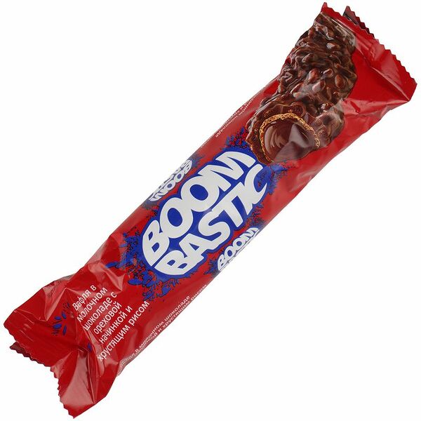 Батончик Boombastic с ореховым кремом и хрустящим рисом 32 г