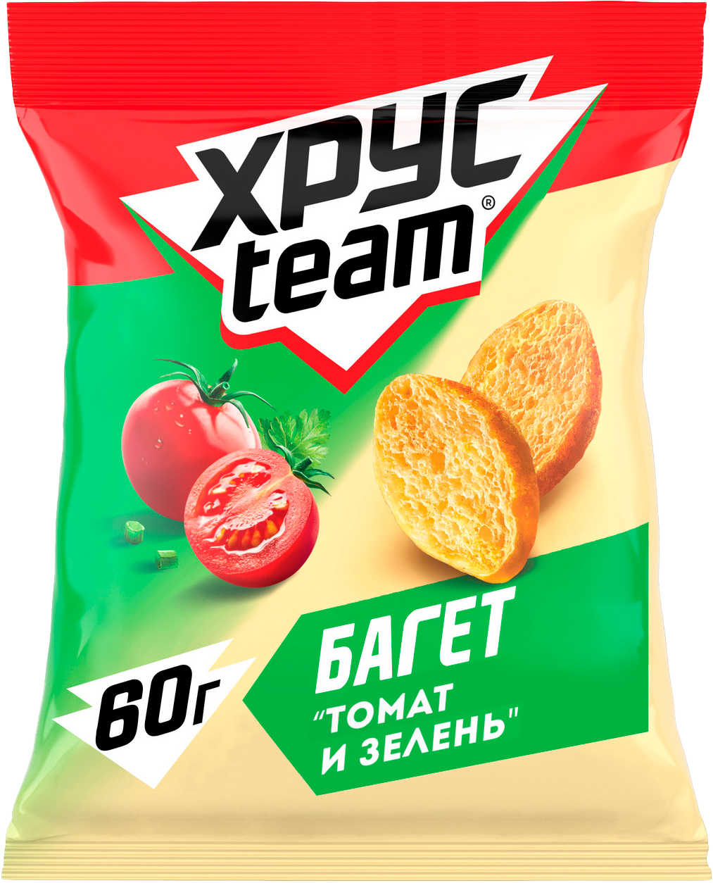 

Сухарики Хрусteam Багет Томат и зелень