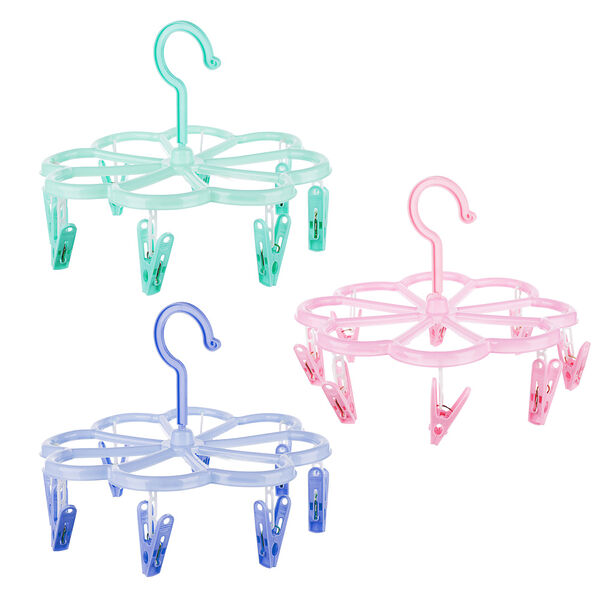 Сушилка для белья Vetta подвесная с прищепками 8 шт, пластик 3 цвета, в ассортименте