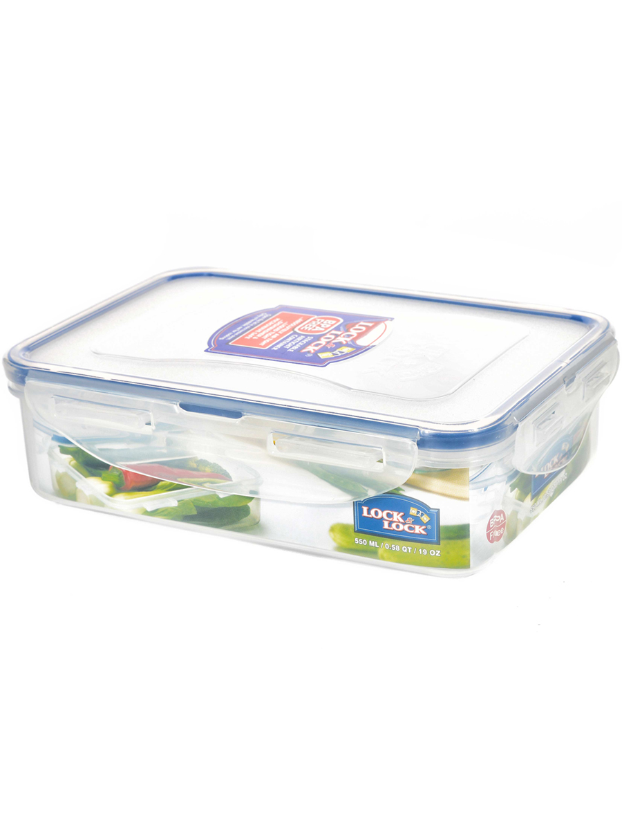 

Контейнер для продуктов Lock&Lock 550 мл прямоугольный, HPL815, прозрачный