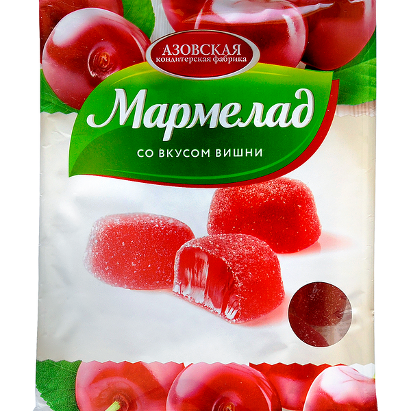 Мармелад желейный со вкусом Вишни вес 300 гр.