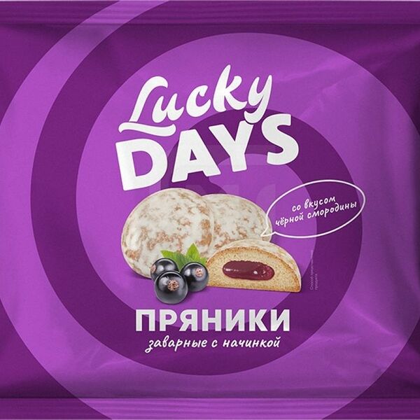 Пряники Lucky Days черная смородина 300 г